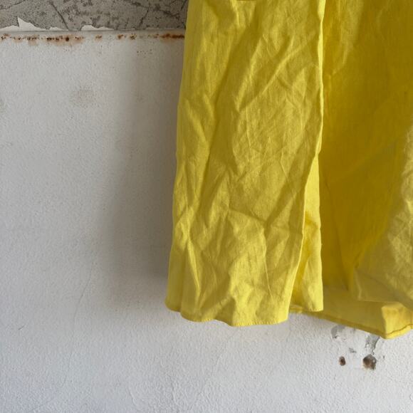 ASOS Yellow Linen Blend Midi‎ Skirt - Picture 3 of 5